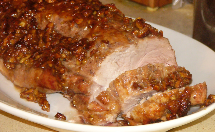 Brown Sugar Pecan Glazed Pork&nbsp;Tenderloin