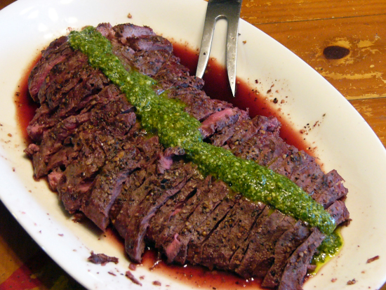 Grilled Flat Iron Steak with Chimichurri&nbsp;Sauce