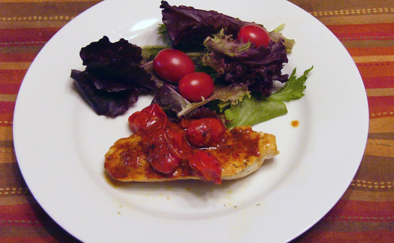 Chicken Breast with Savory Tomato-Herb Pan&nbsp;Sauce
