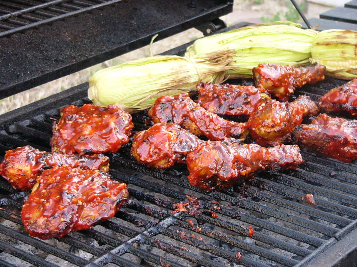 Spice-Rubbed Grilled Chicken with a Smokey Orange Sauce 