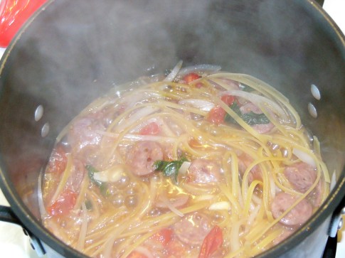 one-pot-cheesy-pasta-and-sausage-8