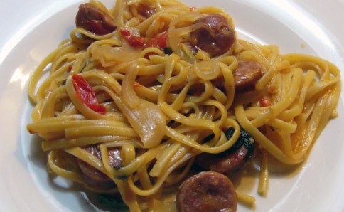 one-pot-cheesy-pasta-and-sausage-9