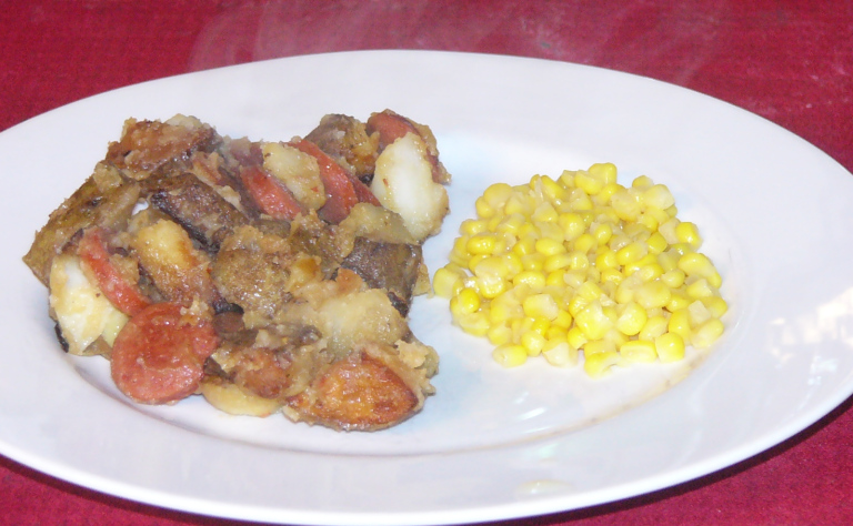 Spicy Hot Louisiana Sausage with Fried Potatoes and&nbsp;Onions