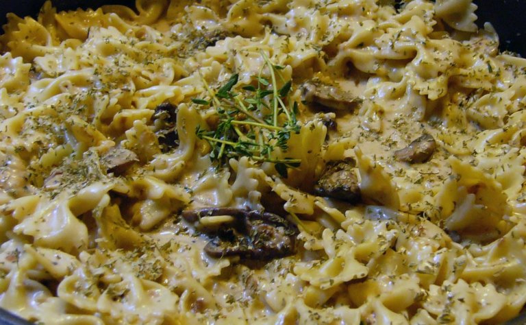 Butterfly Pasta with Sauteed Mushrooms – A work in&nbsp;Progress