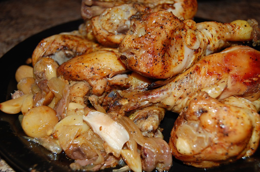 Forty-Cloves Slow Cooker Garlic Chicken&nbsp;Legs