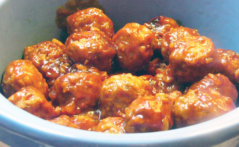 Bacon-Onion Barbecue Meatballs