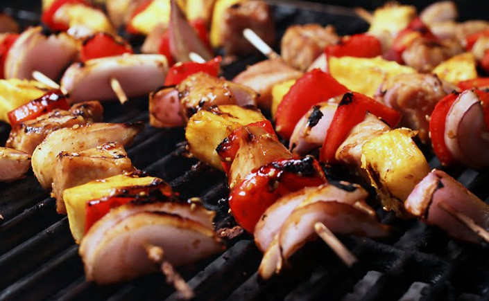 Marinated Grilled Pork Teriyaki&nbsp;Kabobs