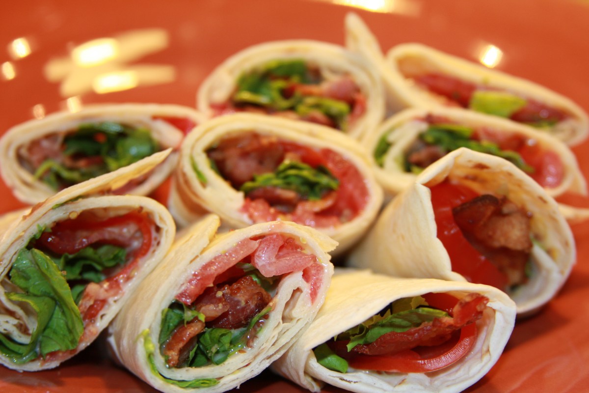 Bacon, Lettuce and Tomato&nbsp;Wraps