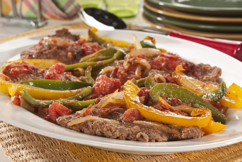 Italian Cube Steak and Sautéed&nbsp;Vegetables