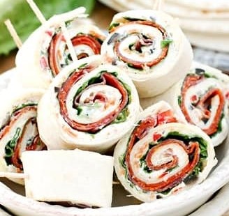 Italian Sub Sandwich Pinwheels