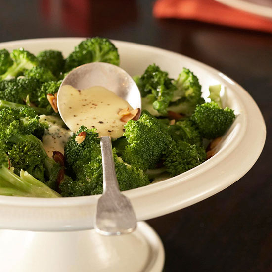 Braised Broccoli with Orange Cream&nbsp;Sauce