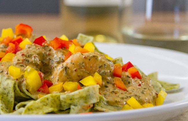 Linguine Pesto Shrimp&nbsp;Pasta