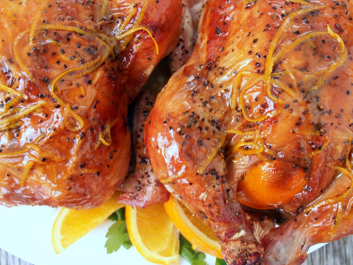 Roasted Game Hens with Orange&nbsp;Sauce