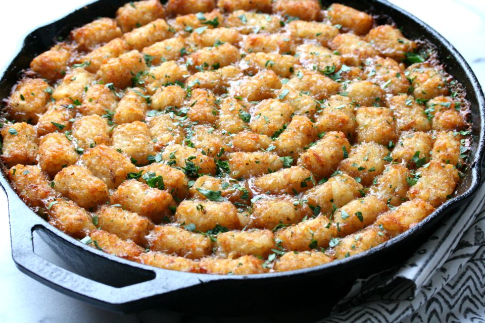 Celebrate National Tater-Tot Day with a Savory Tater-Tot&nbsp;Casserole