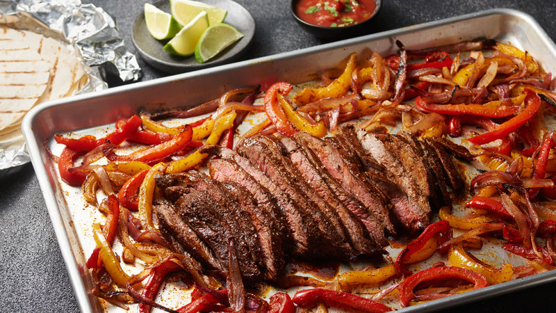 One-Pan Flank Steak Fajitas Bursting with&nbsp;Flavors