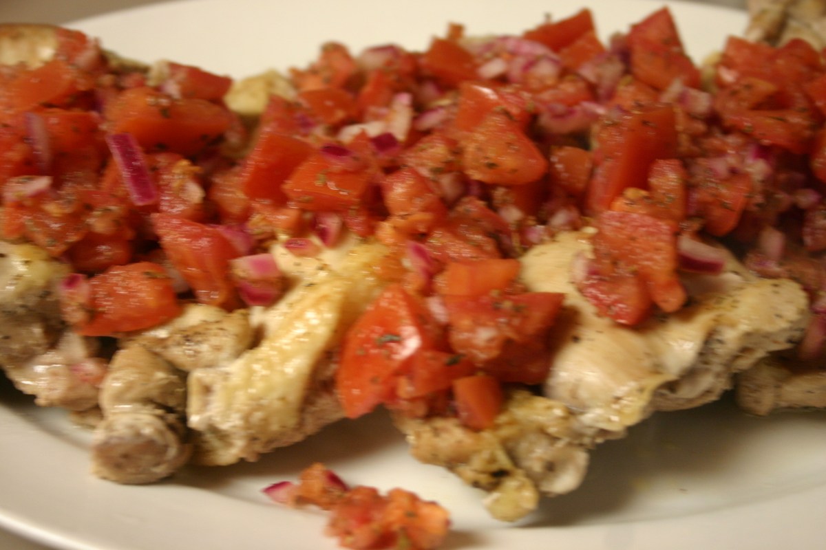 Baked Chicken Thighs with Italian Tomato&nbsp;Relish