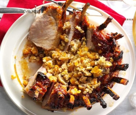 Crown Roast with Apricot Stuffing