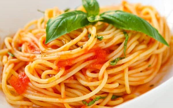 Pasta in a Basil Tomato&nbsp;Sauce