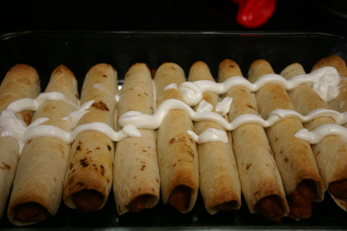 Bean and Chorizo&nbsp;Taquitos