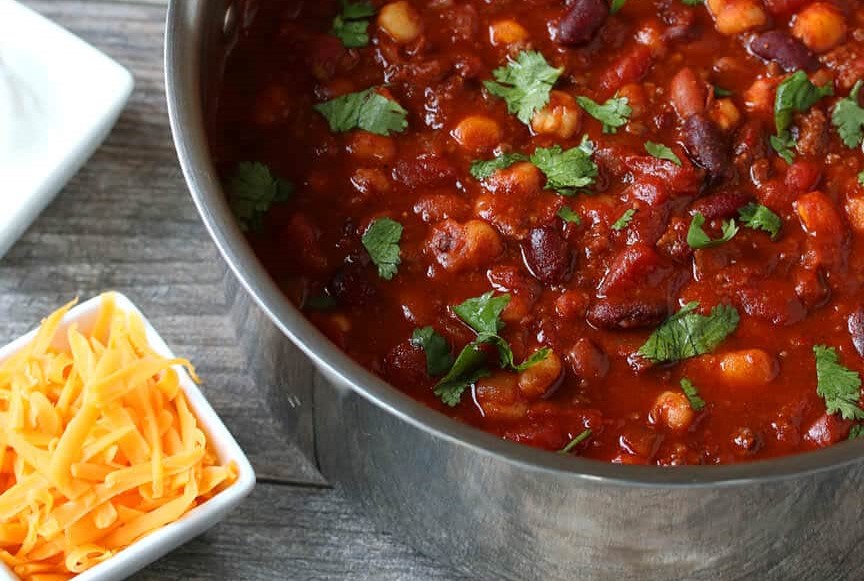 Buffalo Indian Corn Chili with Fry&nbsp;Bread