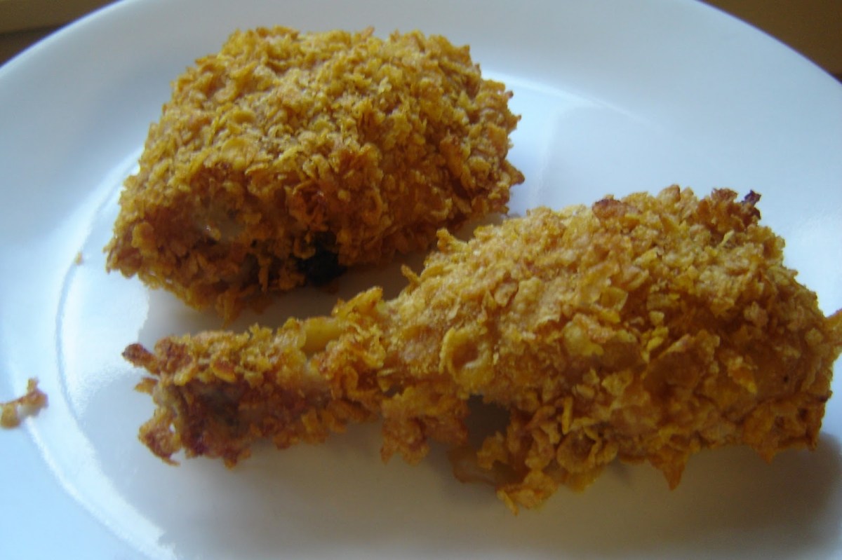 Corn Flake Crunchy Oven Fried&nbsp;Chicken