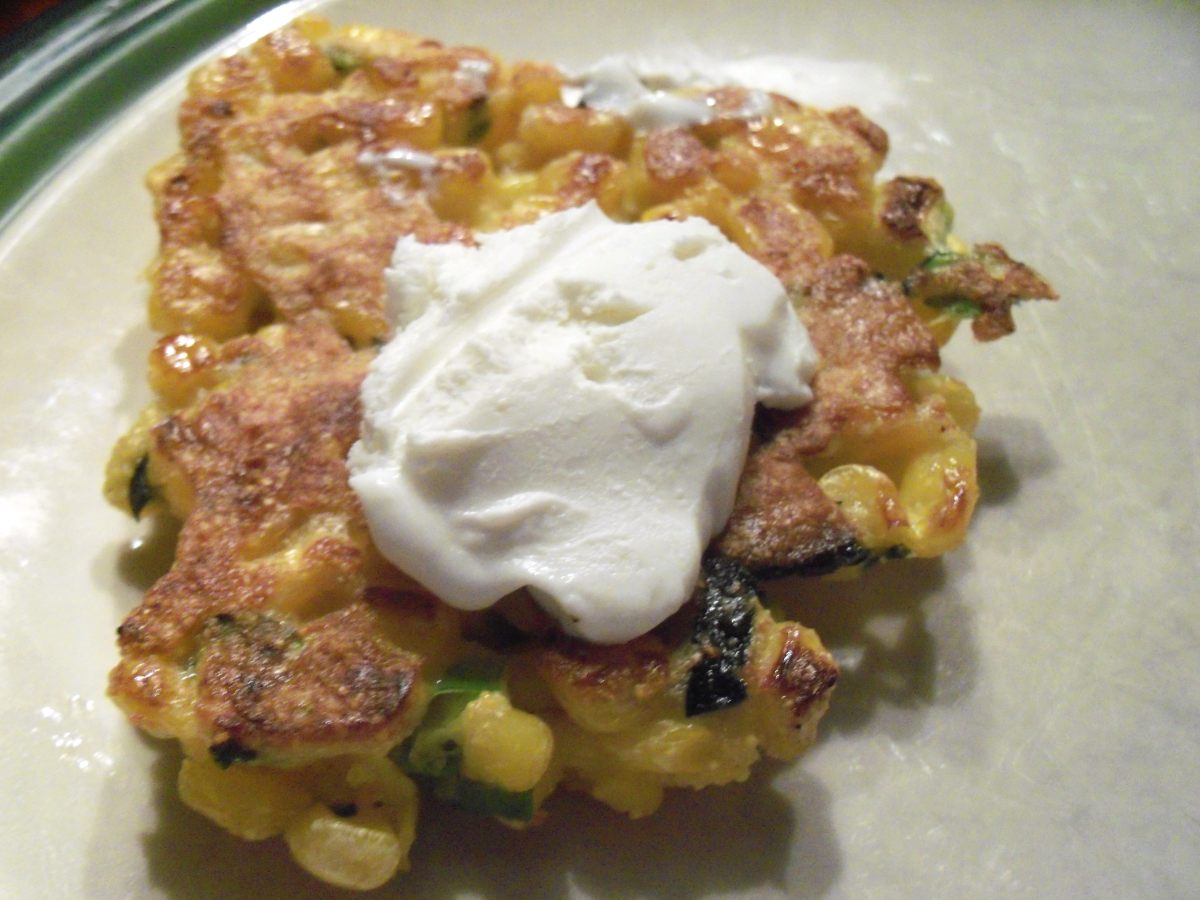 Corn Cakes with Whipped Goat&nbsp;Cheese