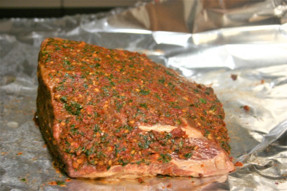 Pesto Roast Beef Herb Potatoes Glazed Carrots (1)