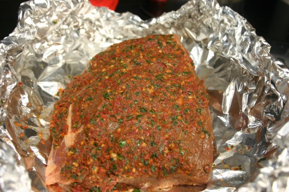 Pesto Roast Beef Herb Potatoes Glazed Carrots (2)