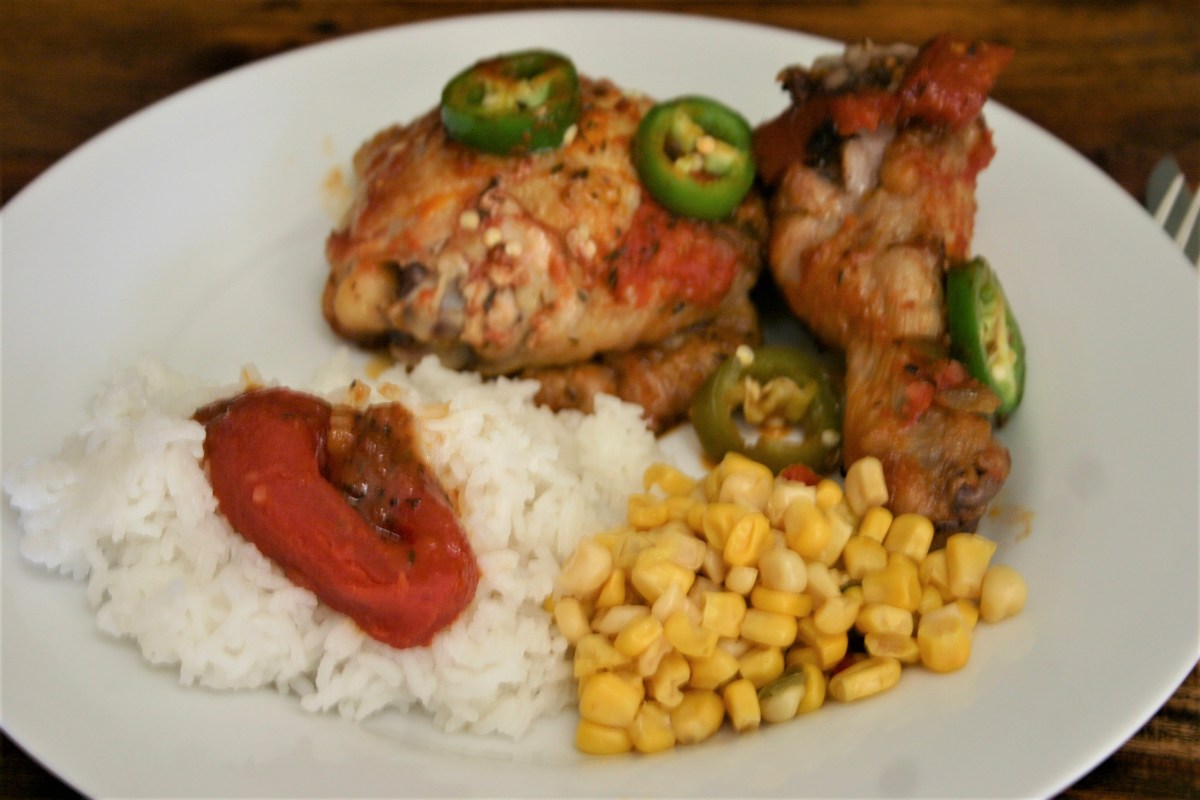 Louisiana Chicken Quarters with Steamed&nbsp;Rice