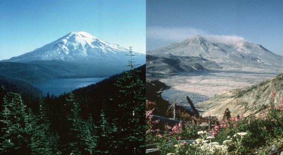 Mount Saint Helen Before &amp; After (2)