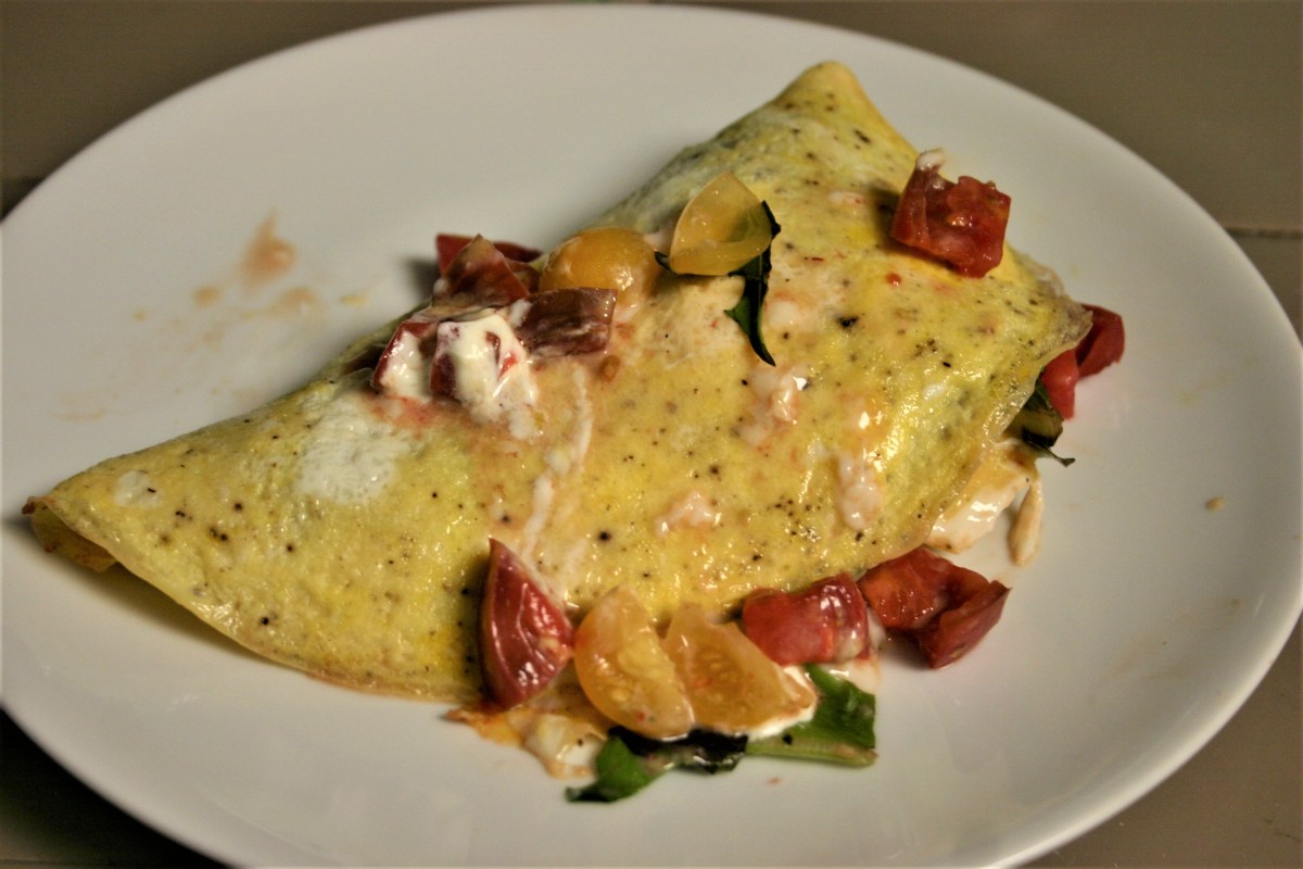 Lemon Chèvre Tomato&nbsp;Omelette