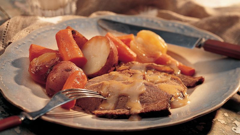New England Pot Roast Supper with Pot Roast&nbsp;Gravy