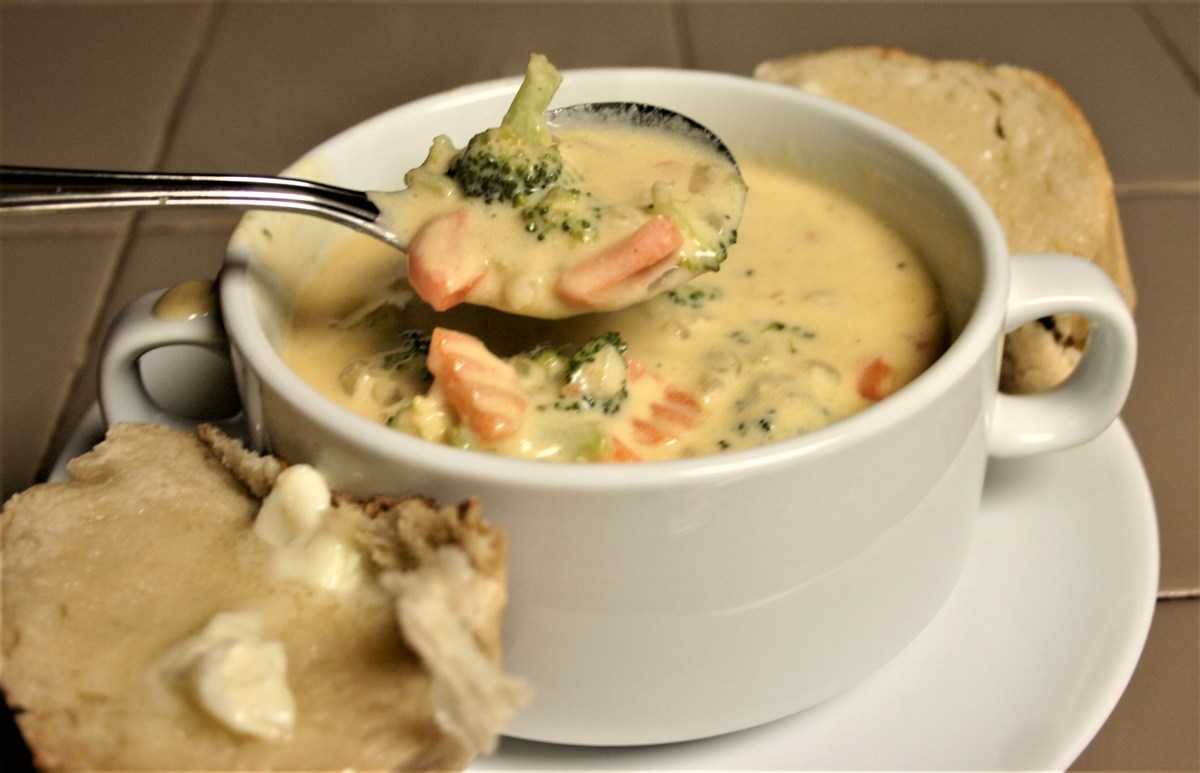 Warming up with Broccoli-Carrot Cheese&nbsp;Soup
