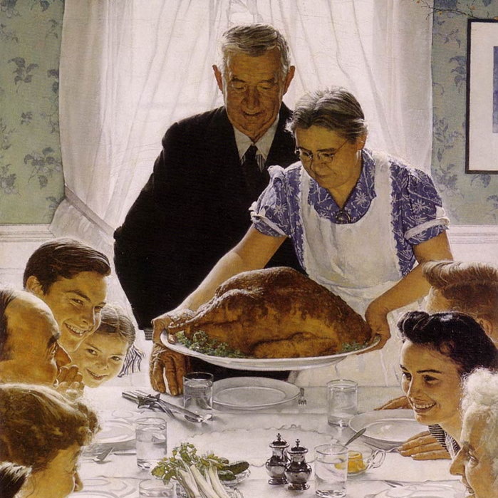 Norman Rockwell Thankgiving3
