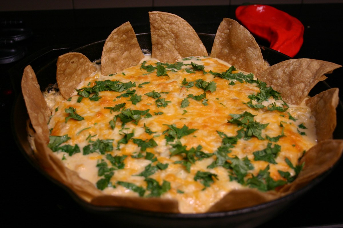 Green Chile Chicken Skillet with Home-made&nbsp;Chips
