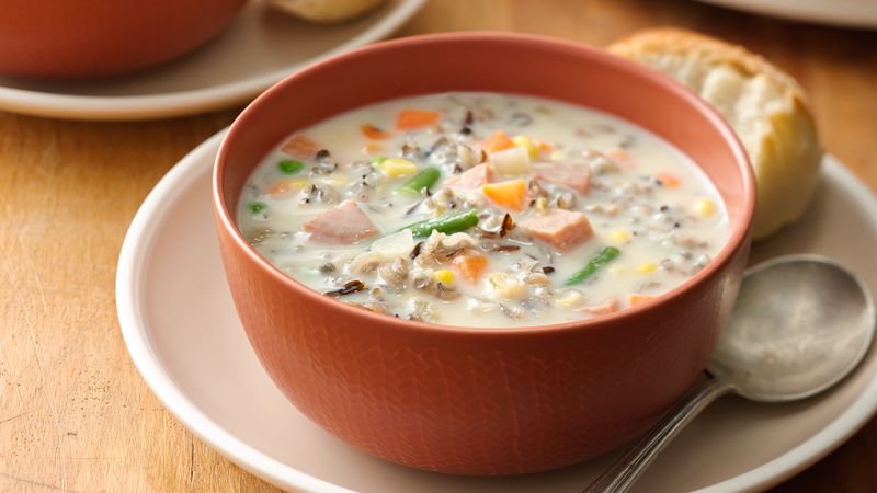 Slow-Cooker Ham and Wild Rice&nbsp;Soup
