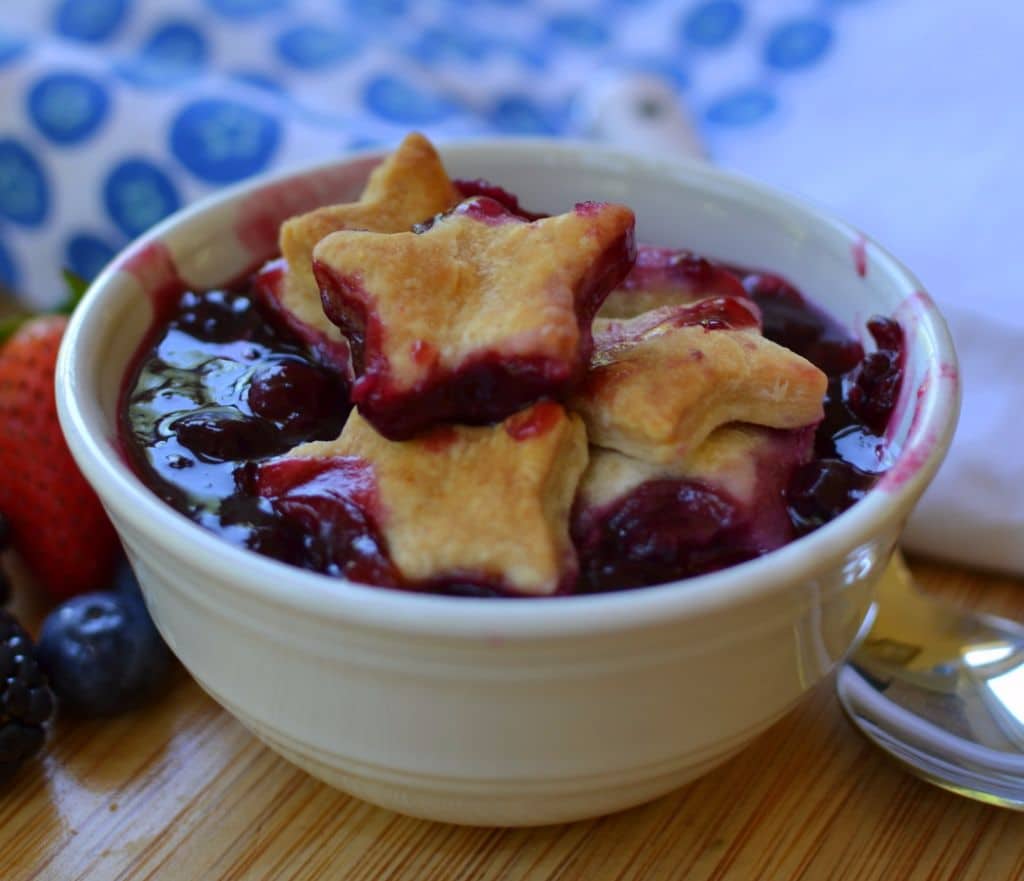 Triple Berry Cobbler