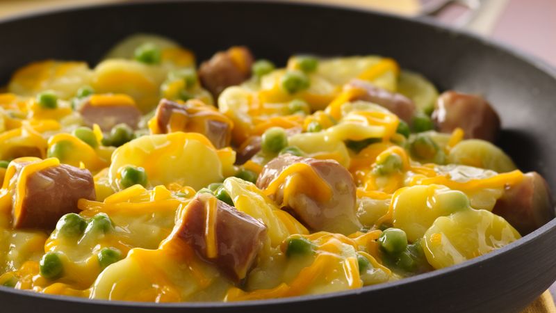Easy Hot Dog Potato Skillet&nbsp;Supper