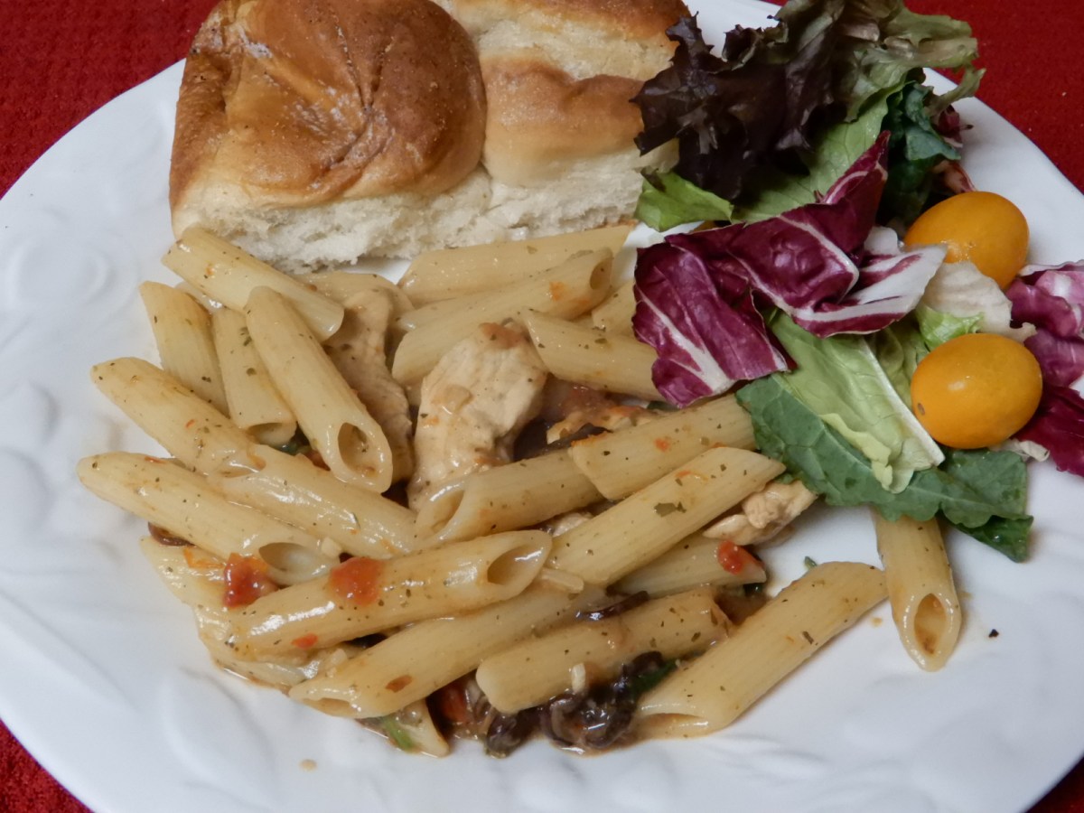 Italian Spinach Chicken with Penne&nbsp;Pasta