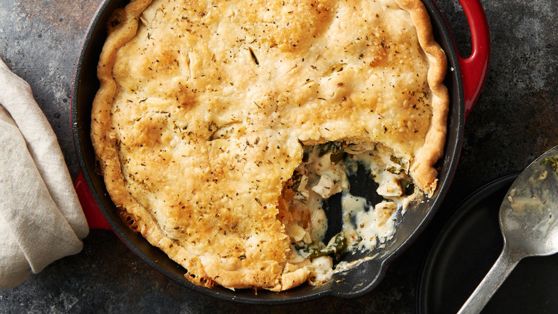 Chicken Spinach Skillet&nbsp;Pie