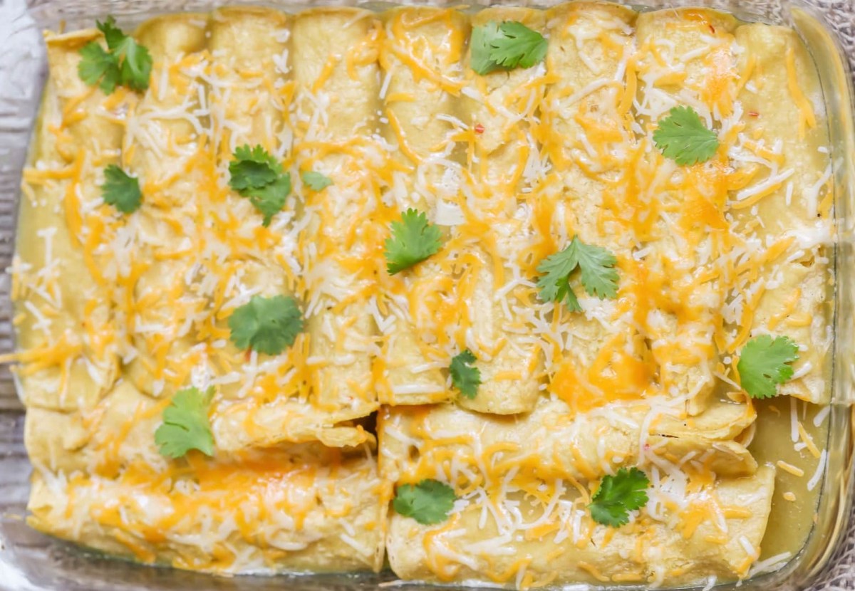 Green Chili Four Cheese&nbsp;Enchiladas