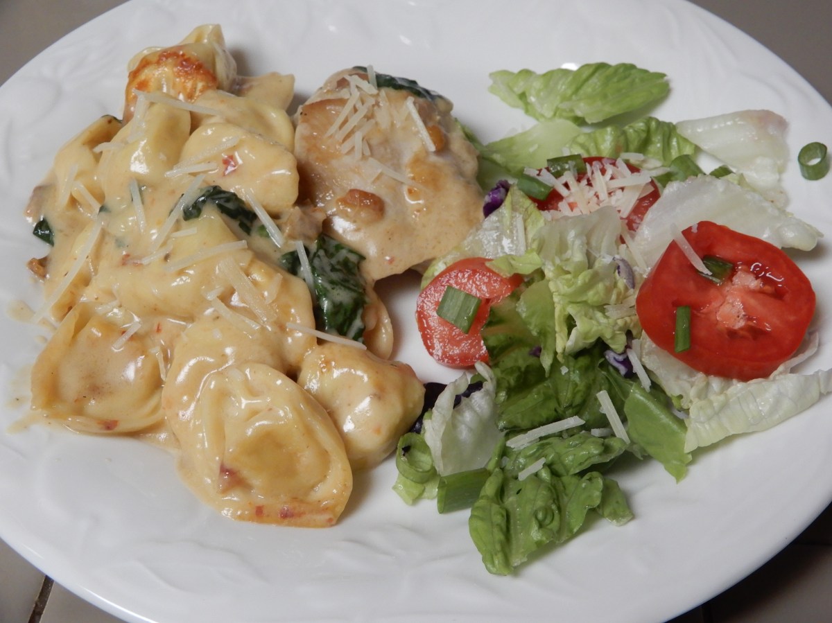 Creamy Chicken Thighs Over Cheese&nbsp;Tortellini