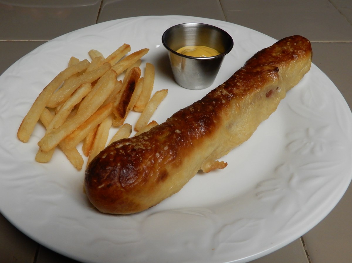 Giant Dinner Roll Pretzel&nbsp;Dogs