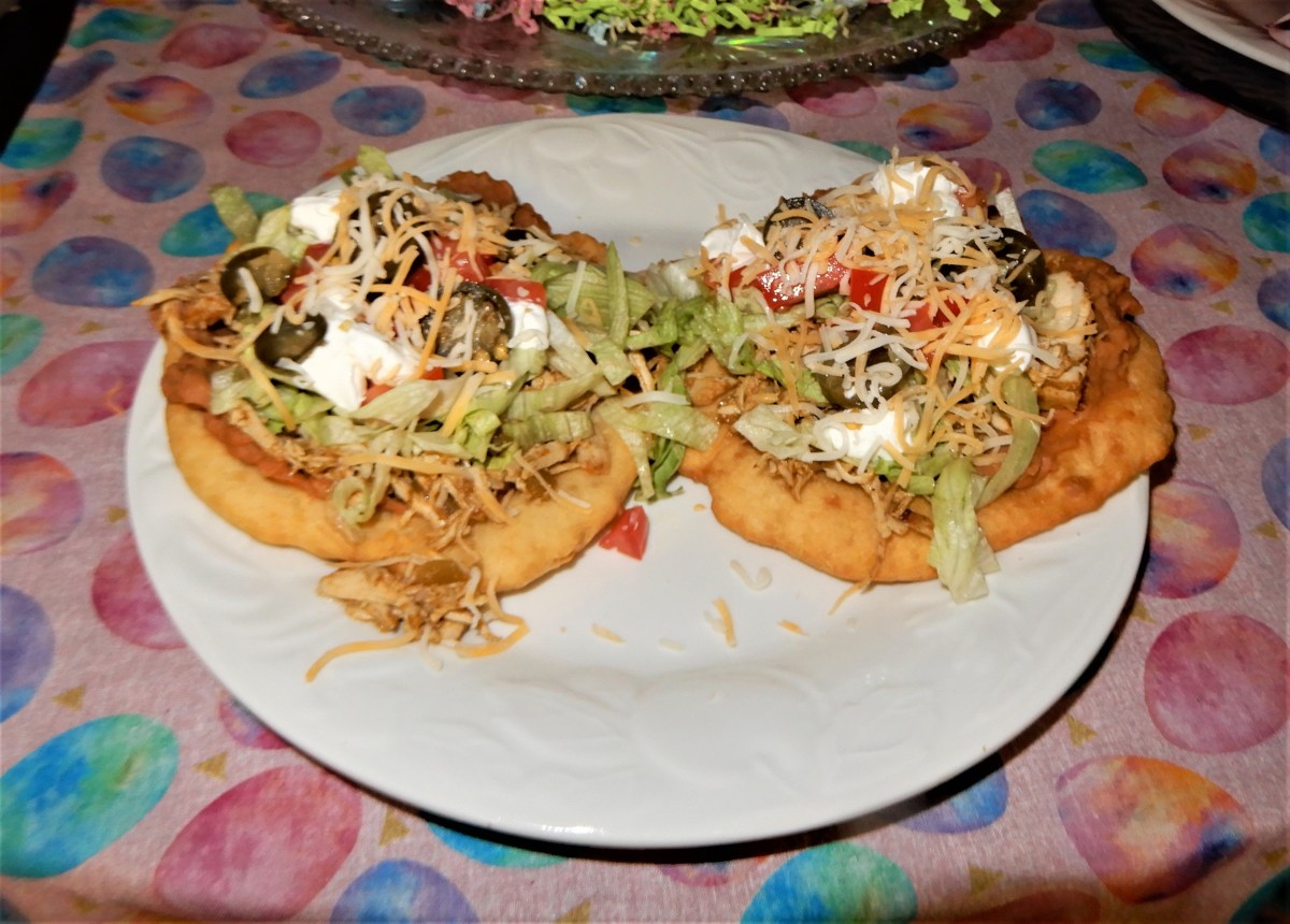 Fry Bread Tacos Chicken&nbsp;Style
