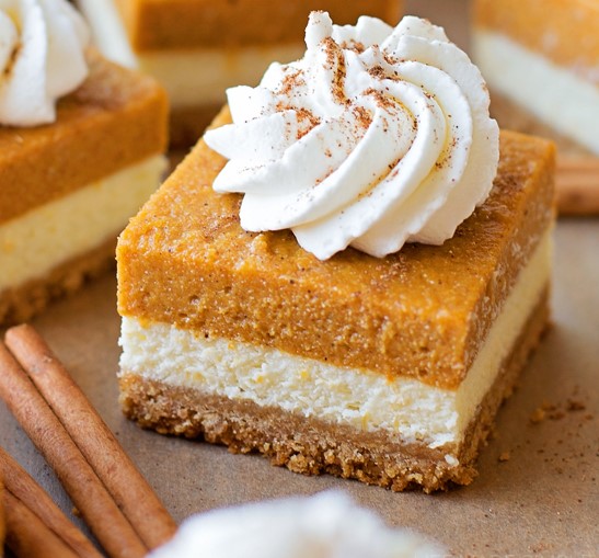 Yummy Pumpkin Cheesecake&nbsp;Squares