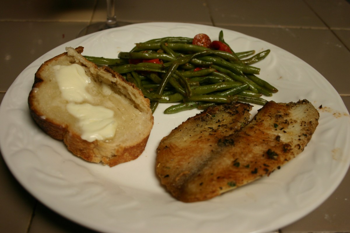 Beautiful Tilapia with Garlic Green&nbsp;Beans