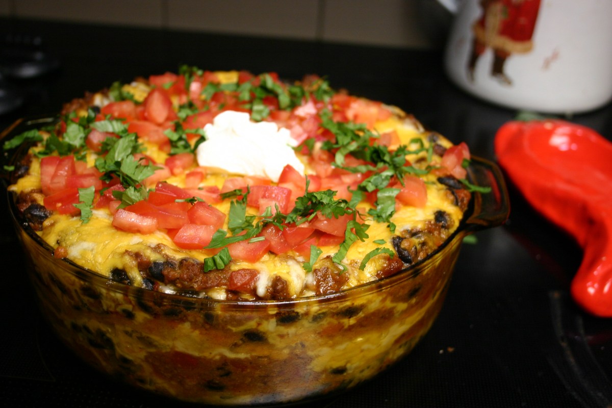 Mexican Lasagna-Style Burrito